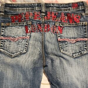 Pepe Jeans Women's Blue Denim with Red Accents
